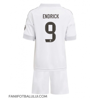 Real Madrid Endrick #9 Echipament de Fotbal Replică 2025-26 Copii Acasa (+ Șorturi)